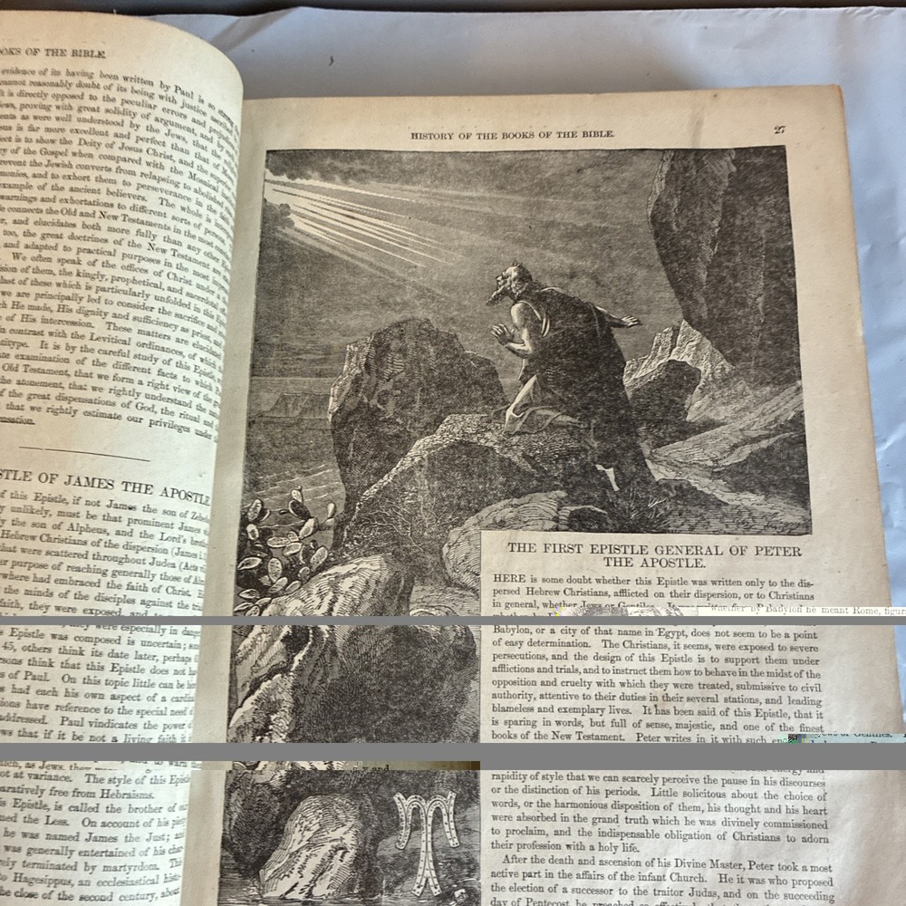 Antique 1892 Holy Bible By T.J. Gattis And Son, Durham, North Carolina - Picture 10 of 16